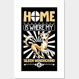 Home is with my Silken Windhound Posters and Art